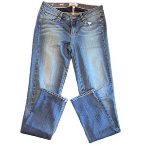 PAIGE Skyline Skinny Denim Size 28 Medium Wash  Mid Rise Stretch EUC